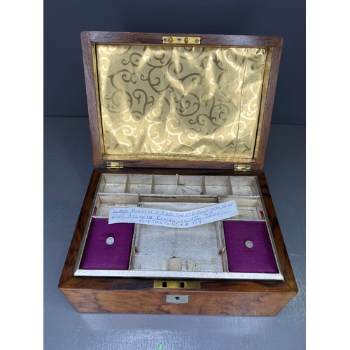 231 - Victorian Walnut Sewing box