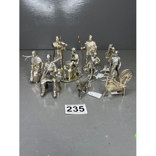 235 - Quality White Metal Figures