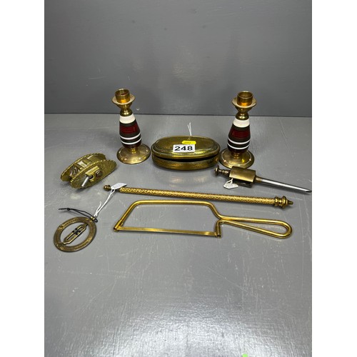 248 - Collection of interesting Brass Ware