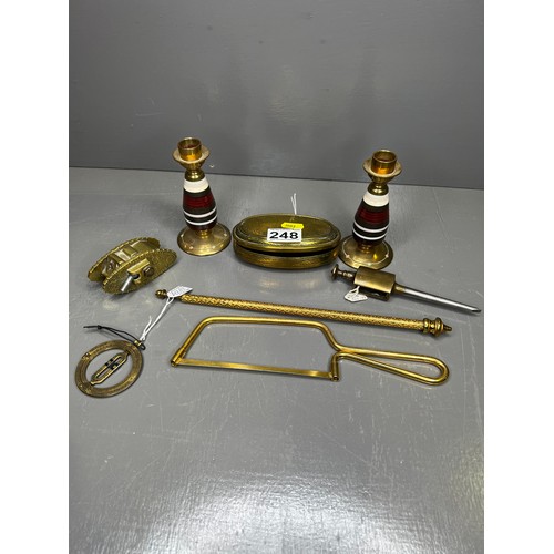 248 - Collection of interesting Brass Ware