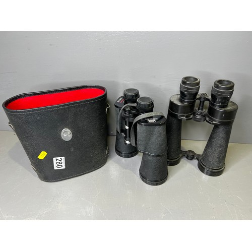 280 - 2 Pairs of binoculars including barr & stroud