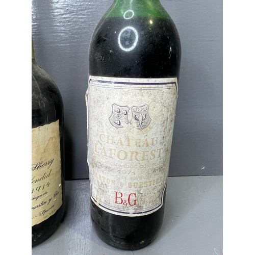 298 - Vintage Sherry unopened ,But only half bottle full. + other wines etc