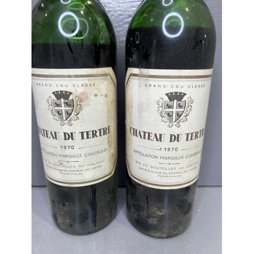 326 - 2 bottles of Vintage Wine 1970 Chateau du Tertre