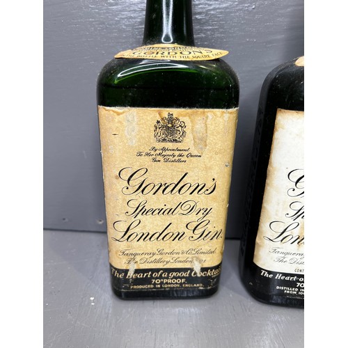 333 - 2 Vintage Bottles of Gordons Gin