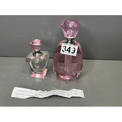 349 - 2 Art Deco Perfume Bottles