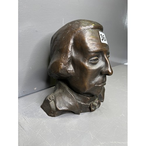 364 - Quality Heavy Bronze Bust 12/1000