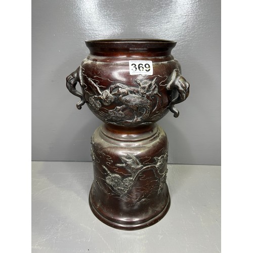 369 - Very Rare Japanese ? Bronze Planter