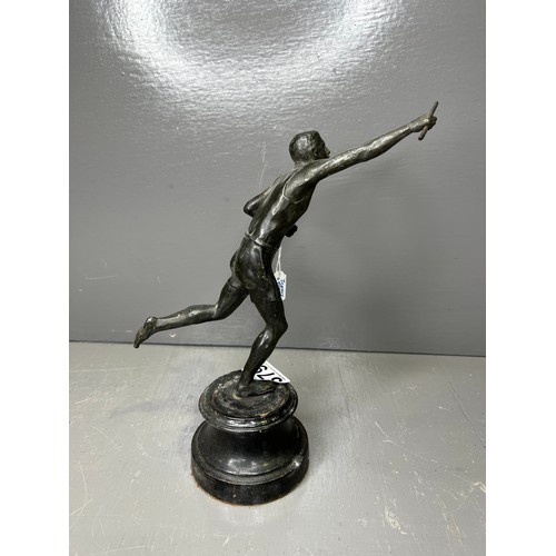 379 - Early 20th c Bronze? Figure on a Base.