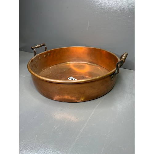 381 - Large Early 20th c Copper Pan.