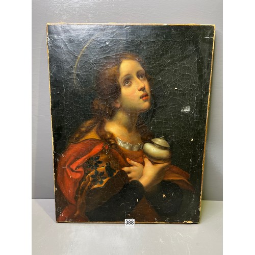 388 - Interesting Mary Magdalene on Canvas