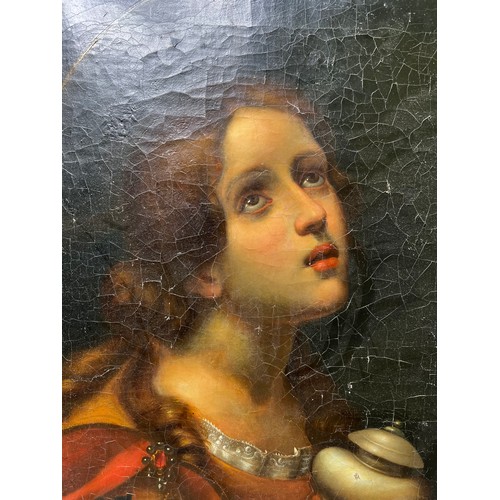 388 - Interesting Mary Magdalene on Canvas