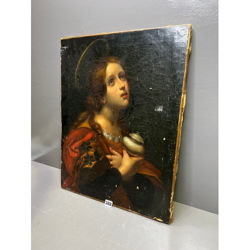 388 - Interesting Mary Magdalene on Canvas