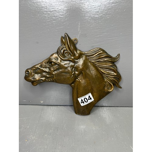 404 - Bronze/Brass Horses Head Plaque