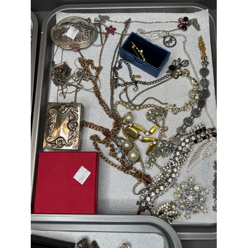 418 - 5 Trays full Costume Jewellery (trays not included)