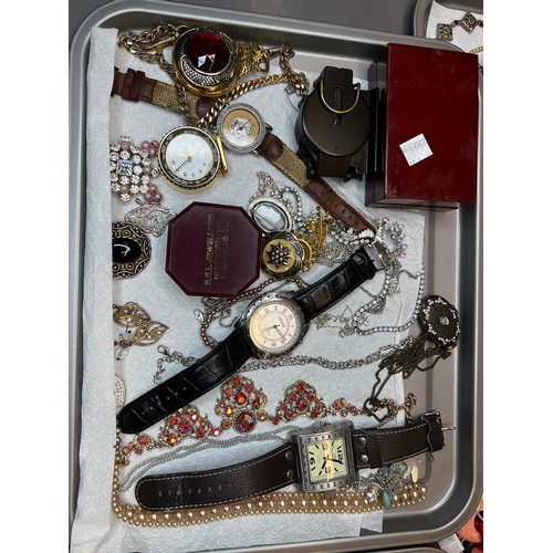 418 - 5 Trays full Costume Jewellery (trays not included)