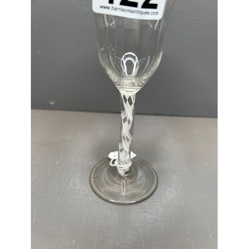 422 - 20th century twisted stem glass