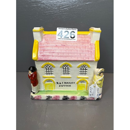 426 - Mexborough Pratt ware money box