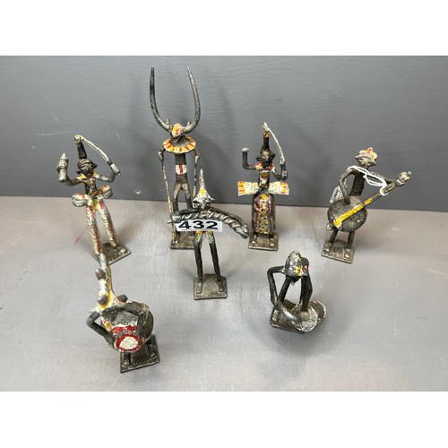 432 - Collection of interesting metal figures