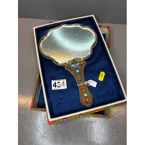 434 - Rare Japanese dressing mirror A/F wonderful detail