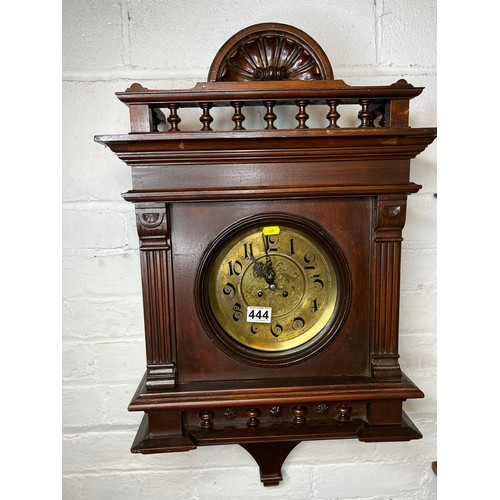 444 - Victorian Vienna wall clock brass face (rare model)