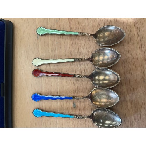 410 - Vintage Silver Plated Spoon Sets + Souvenir Spoon Set