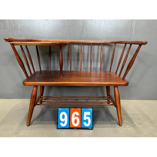 965 - Ercol style chippy heath mid century telephone seat