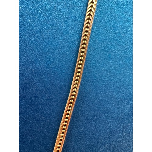 435n - 9ct Gold necklace (looks designer gucci ?) 2.8g