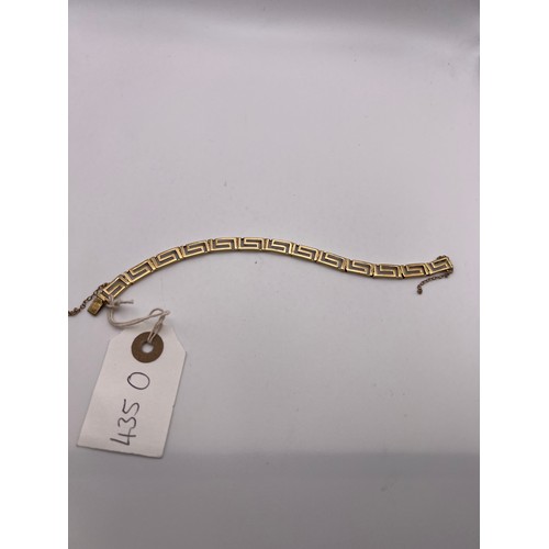 435O - 14ct Gold early Gucci design bracelet 8