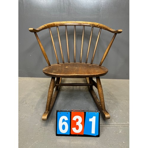 631 - Ercol cow horn rocking chair