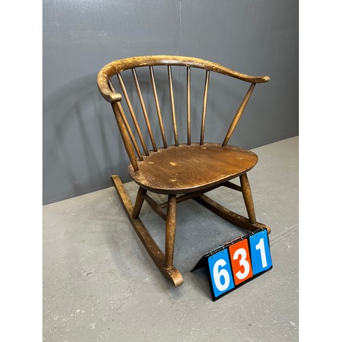 631 - Ercol cow horn rocking chair