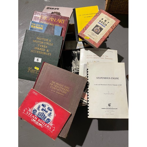 6 - Box of old books + case of photo's etc