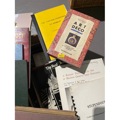 6 - Box of old books + case of photo's etc