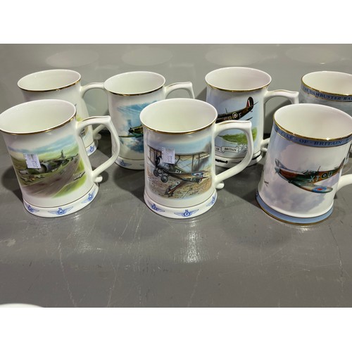 35 - 9 Aeroplane tankards