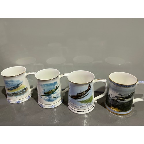 35 - 9 Aeroplane tankards