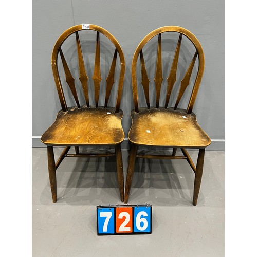 726 - Pair of ercol chairs