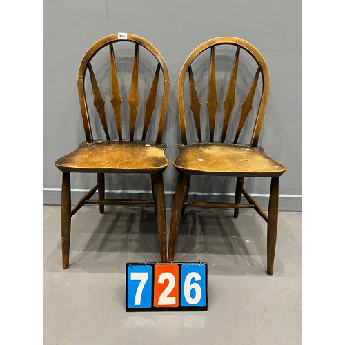 726 - Pair of ercol chairs