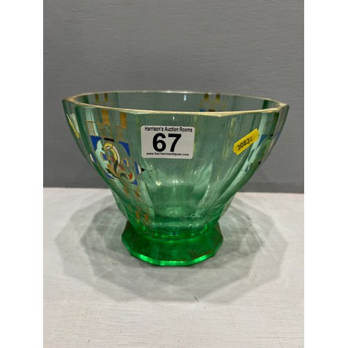 67 - Early heavy glass bowl