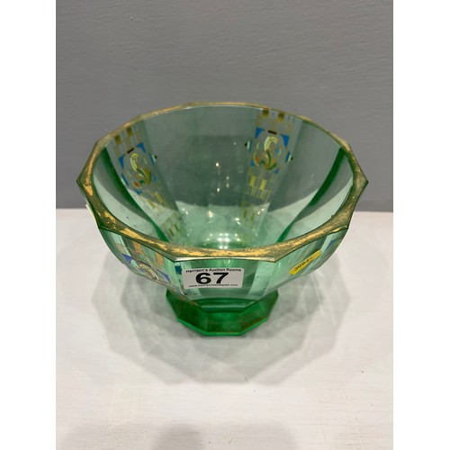 67 - Early heavy glass bowl