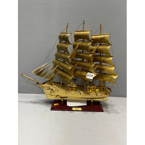 60a - Brass sailing ship (fragata libertad Argentina