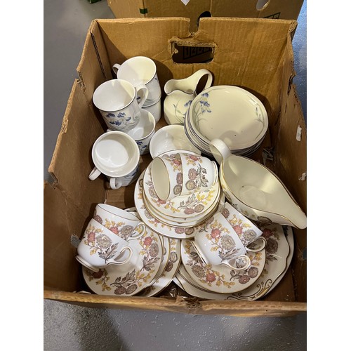 78 - Collection of china tea sets Wedgewood and Doulton