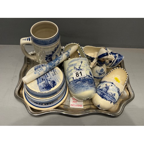 81 - Collection of delft ware