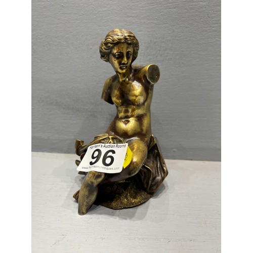 96 - Bronze nude sculpture (rare piece)