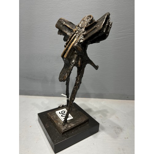 106 - Signed bronze sculpture