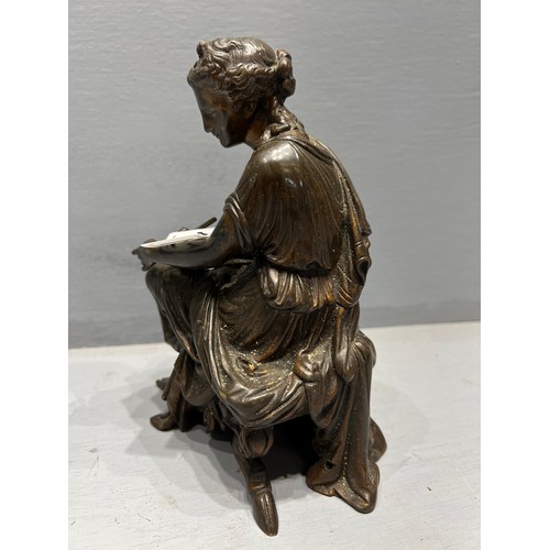 121 - Bronze lady figure early 20th century