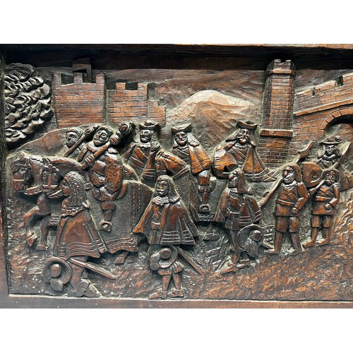 136 - Large carved panel (please read letter on back)