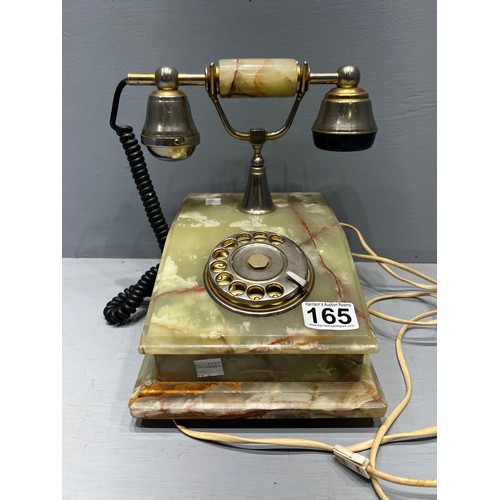 165 - Onyx vintage telephone