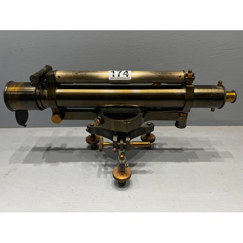 174 - Troughton & Simms London early 20th century surveyors level