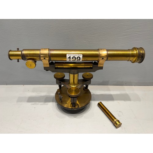 199 - Early 20th century brass surveying level