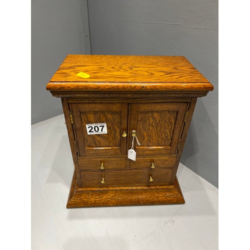 207 - Oak apprentice cabinet