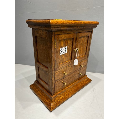 207 - Oak apprentice cabinet